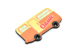 Fridge Magnet Parts, 3 Fridge Plastic Van Magnet Parts (43x24x1.9mm)