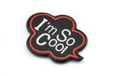 Fridge Magnet Parts, 4 Fridge Plastic Magnet Parts (33x25x2mm)
