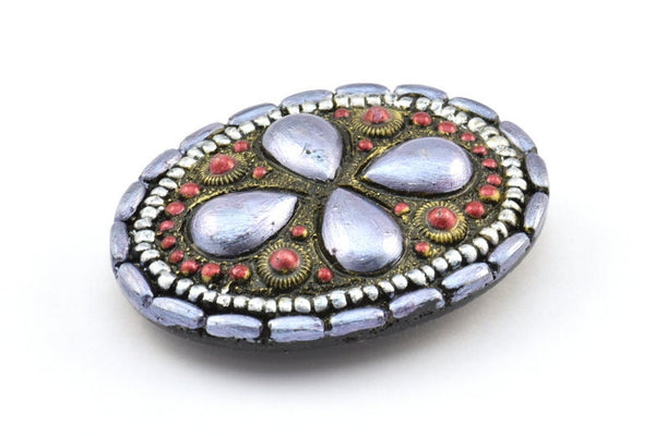 Vintage Belt Buckle, 1 Vintage Handcraft Belt Buckle (66x51mm) - Made In Germany BS 1244