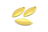 Raw Brass Marquise, 100 Raw Brass Marquise Charms, Findings (16mm) Brs 28 A0127