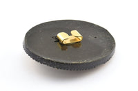 Vintage Black Belt, 1 Vintage Black Handcraft Belt Buckle (82x70mm) - Made In Germany  YS60