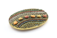 Vintage Belt Buckle, 1 Vintage Handcraft Belt Buckle (99x69mm) - Made In Germany BS 1319