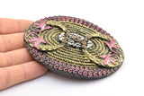 Vintage Belt Buckle, 1 Vintage Handcraft Belt Buckle (99x77mm) - Made In Germany  BS 1319