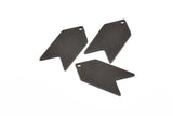 Arrow Stamping Pendant, 5 Oxidized Brass Black Arrow Stamping Pendant Tags With 1 Hole (15x30mm) B0078