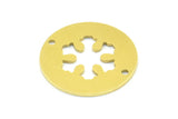 Pirinç Kar Tanesi Bağlantı Parçası, 2 Delikli 10 Ham Pirinç Kar Tanesi Bağlantı Parçası, Bağlantı Parçaları, Takılar (23x0,9 mm) K632
