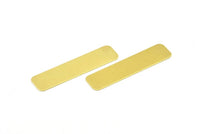 Rectangle Stamping Bar, 10 Huge Raw Brass Rectangle Stamping Blanks (40x10mm) Brs 715-0 A0473