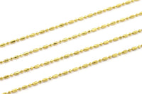 Stick Ball Chain, 10 M (1.2mm) Sticks Raw Brass Ball Chain - W65 Z100