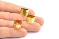 12 Raw Brass Tubes (14x10mm) Bs 1483