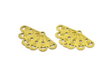 Brass Earring Finding, 20 Raw Brass Charms, Pendant, Findings (22mm) Brs 464 A0204