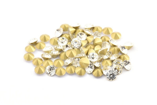 Kristal Swarovski Elmas, 5,5 mm Ped İçin 12 Kristal Swarovski Elmas SS24