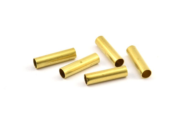Brass Tube Bead, 50 Raw Brass Tubes (4x15mm) Bs 1452