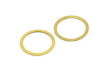 19mm Connector Rings, 20 Raw Brass Connector Circle Rings (19mm) Brs 448 A0186