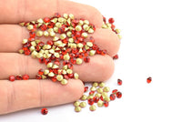 Açık Siam Swarovski Elmas, 4 mm SS16 Blok İçin 12 Açık Siam Swarovski Elmas