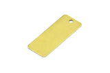 Brass Rectangle Bar, 20 Raw Brass Rectangle Blanks, Charms  (20x8mm) Brs 161 A0384