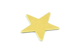 Brass Star Blank, 50 Raw Brass Star Blank Without Holes (15mm) B0196