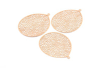 Gül Altın Küpe Tılsımı, 1 Halka, Kolye Uçları ve Bulgularla Birlikte 3 Gül Altın Kaplama Pirinç Küpe Tılsımı (46x35,5 mm) E028 Q0450