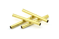 Brass Bracelet Finding, 20 Raw Brass Tubes (5x50mm) Bs 1467