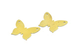 Brass Butterfly Pendant, 10 Raw Brass Butterfly Pendant, Stamping Blanks (30x24x0.80mm) C058