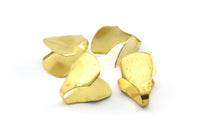 9mm End Clasp, 30 Raw Brass End Caps Chain Ends (14x9mm) B0056 A0743