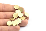 Brass Cabochon Tag, 24 Raw Brass Cabochon Tags With 1 Loop, Stamping Tags (14.5x12x1mm) BS 2062