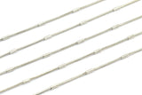 Silver Snake Chain, 5 M Silver Tone Snake Chain (1.2x1.8mm) Z054