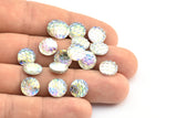 Resin Round Cabochon, 100 Gray Resin Round Cabochon (10x3mm) TS-04 T010