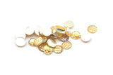 Resin Round Cabochon, 100 Honey Color Resin Round Cabochon (10x3mm) TS-11 T062