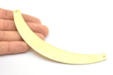 Brass Choker Necklace - 3 Raw Brass Choker Necklace Blanks With 2 Holes (140mm) Brass 029 A0144