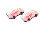 Fridge Magnet Parts, 3 Fridge Plastic Van Magnet Parts (45x26x2mm)