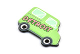 Fridge Magnet Parts, 3 Fridge Plastic Van Magnet Parts (42x29x2.5mm)