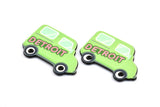 Fridge Magnet Parts, 3 Fridge Plastic Van Magnet Parts (42x29x2.5mm)