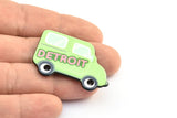 Fridge Magnet Parts, 3 Fridge Plastic Van Magnet Parts (42x29x2.5mm)