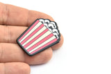 Fridge Magnet Parts, 3 Fridge Plastic Popcorn Magnet Parts (39x29x2.5mm)