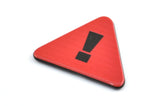 Fridge Magnet Parts, 3 Fridge Plastic Warning Sign Magnet Parts (32x25.5x2.3mm)