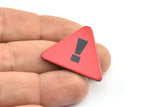 Fridge Magnet Parts, 3 Fridge Plastic Warning Sign Magnet Parts (32x25.5x2.3mm)