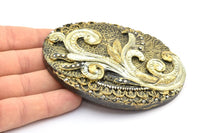 Vintage Belt Buckle, 1 Vintage Handcraft Belt Buckle (100x77mm) - Made In Germany BS 1244