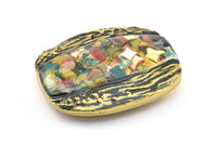 Vintage Belt Buckle, 1 Vintage Handcraft Belt Buckle (86x72mm) - Made In Germany BS 1319