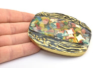 Vintage Belt Buckle, 1 Vintage Handcraft Belt Buckle (86x72mm) - Made In Germany BS 1319