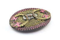 Vintage Belt Buckle, 1 Vintage Handcraft Belt Buckle (99x77mm) - Made In Germany  BS 1319