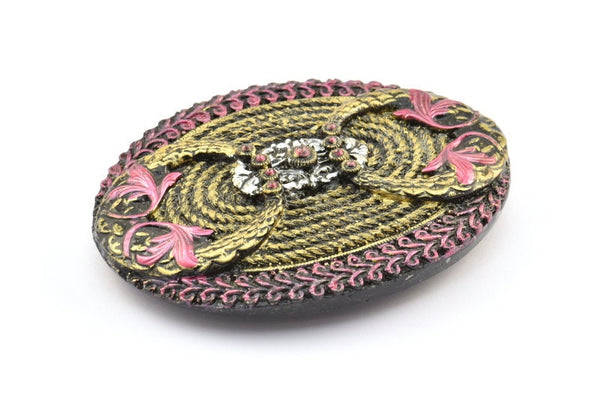 Vintage Belt Buckle, 1 Vintage Handcraft Belt Buckle (99x77mm) - Made In Germany  BS 1319