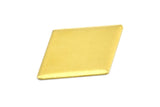 Brass Cambered Diamond, 20  Raw Brass Diamond Blanks (33x24mm) D0360