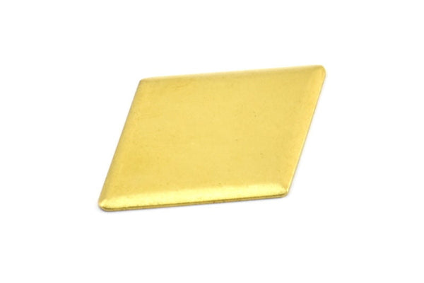 Brass Cambered Diamond, 20  Raw Brass Diamond Blanks (33x24mm) D0360