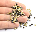Jet Swarovski Elmas, 4,3 mm Ped SS18 İçin 12 Jet Swarovski Elmas