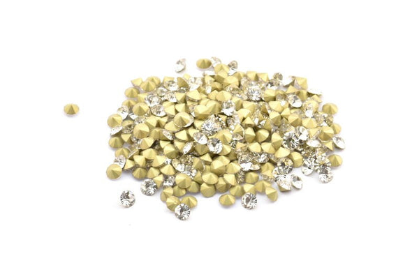 Kristal Swarovski Elmas, 4,1 mm SS16 Ped İçin 12 Kristal Swarovski Elmas