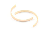 Rose Gold Modern Pendant, 5 Rose Gold Lacquer Plated Brass Semi Circle Modern Pendant for Minimalistic Jewelries (45x25x4x1mm) BS 1734 Q0252