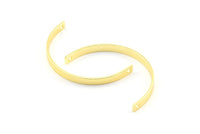 Gold Modern Pendant, 5 Gold Lacquer Plated Brass Semi Circle Modern Pendant for Minimalistic Jewelries (45x25x4x1mm) BS 1734 Q0252