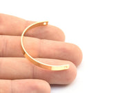 Gold Modern Pendant, 5 Gold Lacquer Plated Brass Semi Circle Modern Pendant for Minimalistic Jewelries (45x25x4x1mm) BS 1734 Q0252