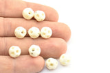 Camel Bone Bead, 10 Camel Bone Round Beads (10mm) T097