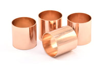 Rose Gold Huge Tube, 1 Rose Gold Plated Brass Huge Brass Tube (20x20mm) Bs 1492 Q0326