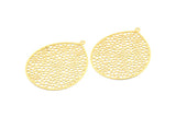 Altın Küpe Tılsımı, 1 Halkalı 3 Altın Kaplama Pirinç Küpe Tılsımı, Kolye Uçları, Bulgular (46x35,5 mm) E028 Q0450